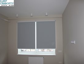 Тканинні ролети Somfy, тканину Umbra Blackout Grey